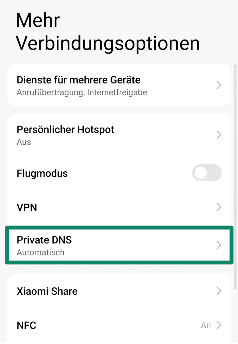 Tap Private Dns De 1