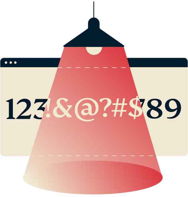 Verschlüsseln Sie Ihre Verbindung: Zahlen werden durch zufällige Zeichen auf einem Bildschirm im Licht ersetzt, was die Verschlüsselung anzeigt.