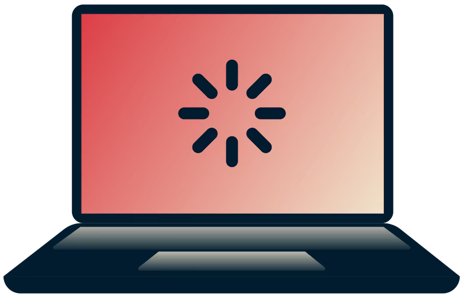 En bärbar dator med buffert.