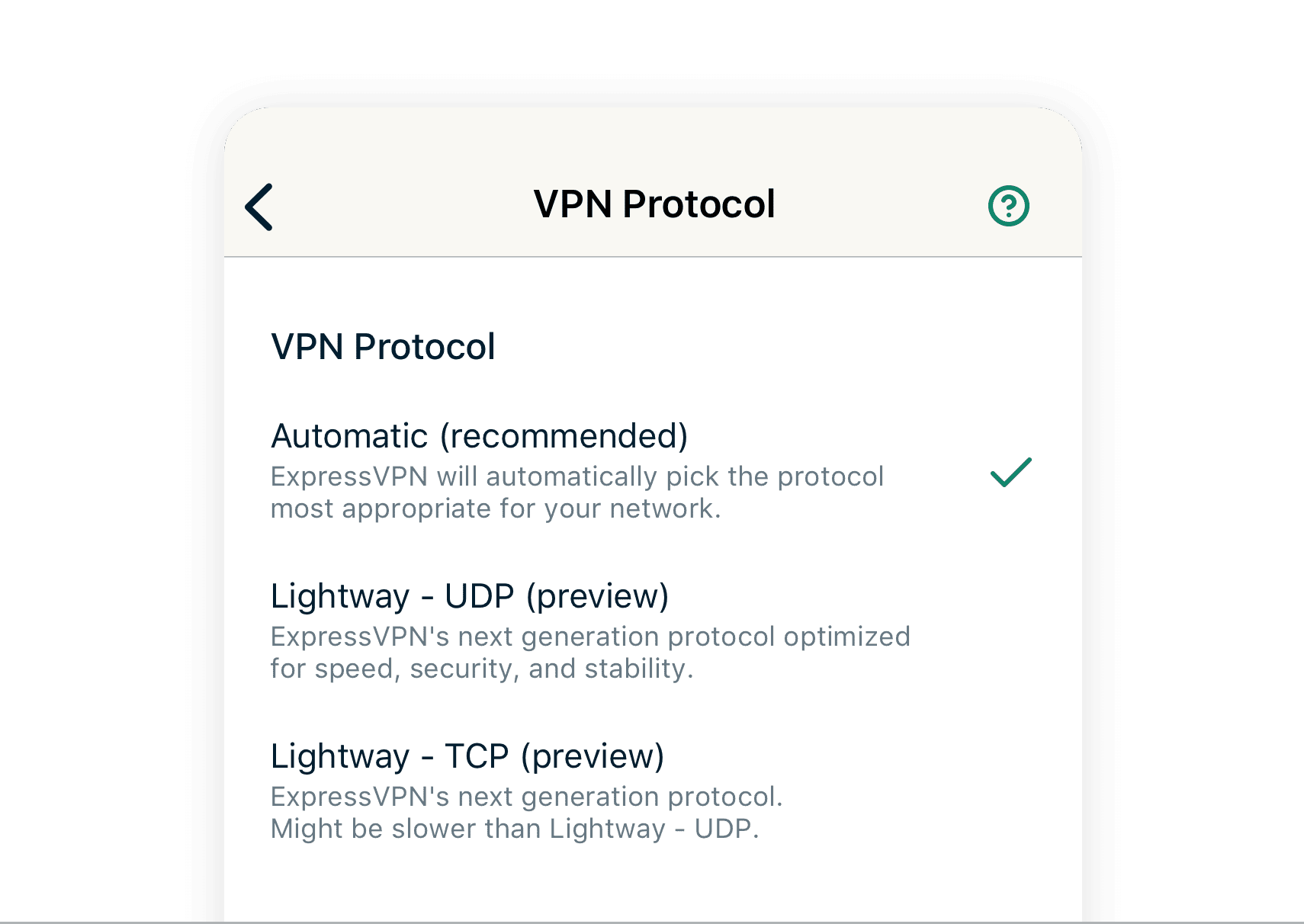 How to adjust your VPN protocol on your mobile device.