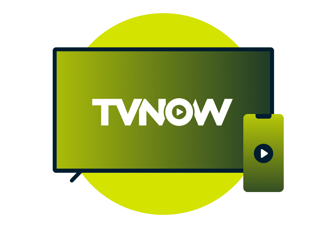 Assista o TVNOW na TV e dispositivos móveis.