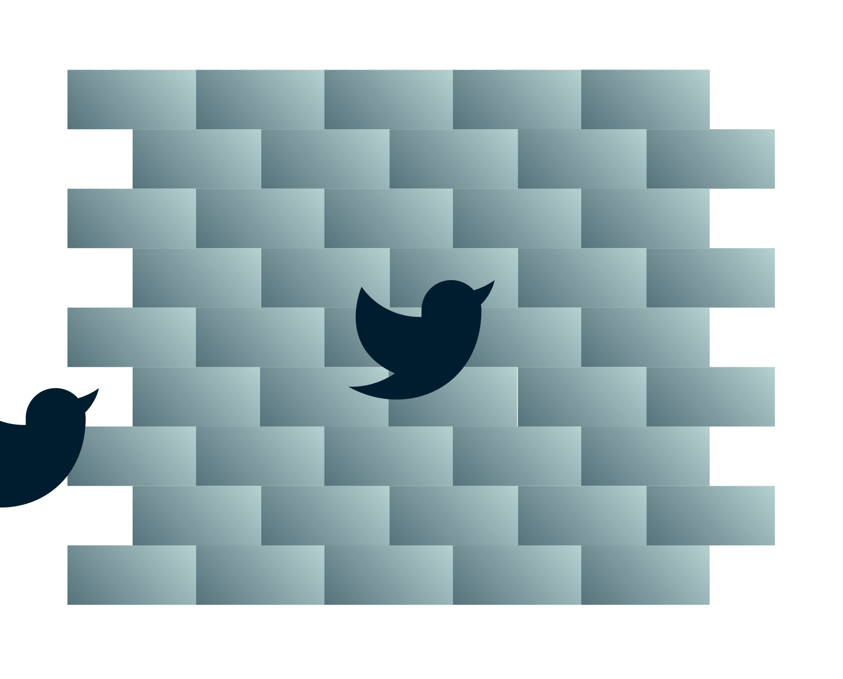 Twitter-linnut törmäävät seinään.