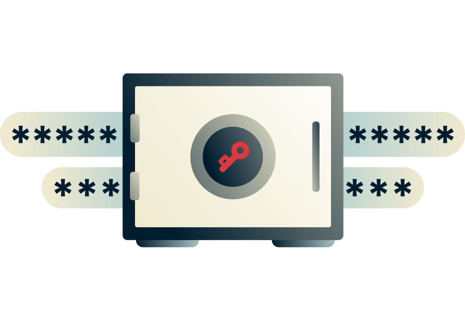 Wachtwoorden en een kluis voor ExpressVPN Keys.