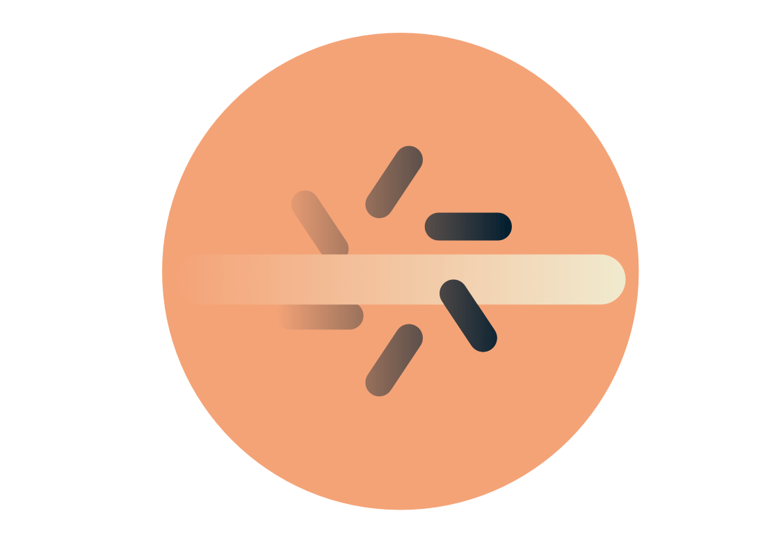 スピードメーターと高速ビデオプレイボタン。