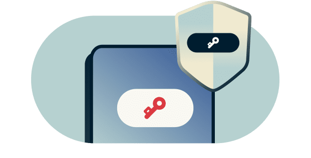 Candado cerrado con campos de contraseña.